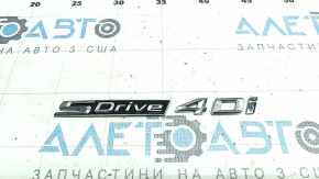 Emblem inscription S-Drive 40i trunk door BMW X5 G05 20-24