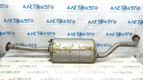 Exhaust line middle part Lexus RX350 16-22 is dented, bolt is broken, rusty