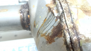 Exhaust line middle part Lexus RX350 16-22 is dented, bolt is broken, rusty