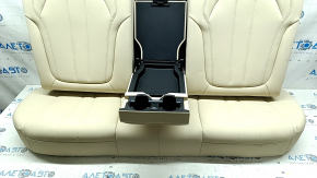 Rear row of seats 2 row solid BMW X5 G05 19-22 for 2 rows, Canberra-Beige leather, scuffed