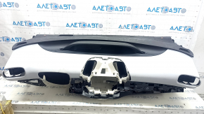 Torpedo front panel with AIRBAG Toyota Prius 50 17-22 black with gray, for a large display, scratches, for dry cleaning, rusty squib