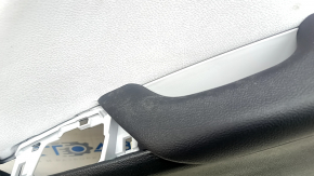 Door trim card rear right Toyota Prius 50 16-22 black with gray insert leather, armrest leather, scratches, for dry cleaning