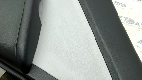 Door trim card rear right Toyota Prius 50 16-22 black with gray insert leather, armrest leather, scratches, for dry cleaning