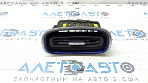 Left dashboard air duct deflector Toyota Prius 50 16-22 blue with chrome