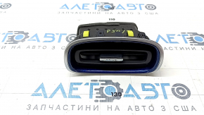 Right dashboard air duct deflector Toyota Prius 50 16-22 blue with chrome