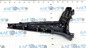 Dashboard trim center right Toyota Prius 50 Prime 17-22 black, for large display with deflector