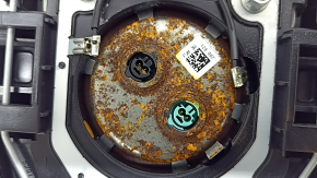 Airbag in the steering wheel driver Toyota Prius 50 16-22 black, rusty pyropatron