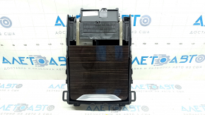 Box pocket center console with cup holders BMW X5 G05 19-23 for wireless charging, Fineline Stripe trim