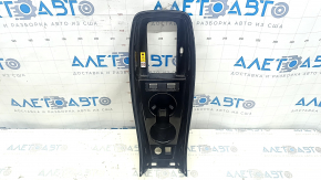 Center console trim cup holders Toyota Prius 19-22 black for wireless charging, scratches