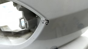 Front bumper bare Toyota Sienna 21-25 white, scratches, bumps, cracks in fasteners