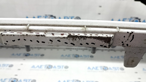 Front bumper bare Toyota Sienna 21-25 white, scratches, bumps, cracks in fasteners