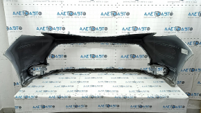 Front bumper bare Toyota Sienna 21-25 white, scratches, bumps, cracks in fasteners
