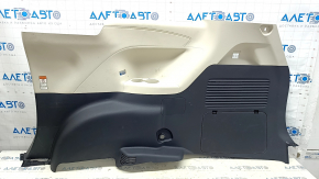 Right arch trim Toyota Sienna 21-25 without curtain for 120V socket, black with light gray, with cup holders, scratches, needs cleaning