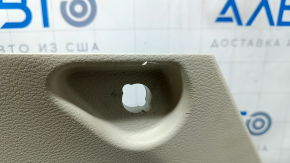 Right arch trim Toyota Sienna 21-25 without curtain for 120V socket, black with light gray, with cup holders, scratches, needs cleaning