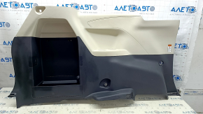 Left arch trim Toyota Sienna 21-25 without curtain and spare tire, black with light gray, with cup holders, scratches, needs cleaning