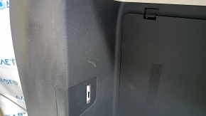 Left arch trim Toyota Sienna 21-25 without curtain and spare tire, black with light gray, with cup holders, scratches, needs cleaning