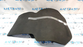Tesla Model S 12-15 pre-restoration front trunk carpet, black, worn corners
