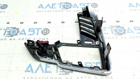 Front panel trim left BMW X5 G05 19-23 wood Fineline Stripe
