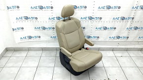 Rear row of seats 2nd row right Toyota Sienna 23-25 without Airbag, beige leather for 7 seats, rusty underneath, dry cleaning