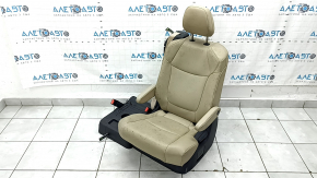 Rear row of seats 2nd row left Toyota Sienna 23-25 without Airbag, beige leather for 7 seats rusty at the bottom, dry cleaning, scratches on the lining