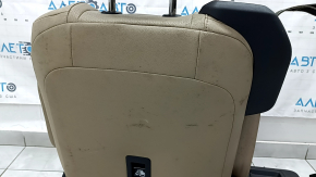 Rear row of seats 2nd row left Toyota Sienna 23-25 without Airbag, beige leather for 7 seats rusty at the bottom, dry cleaning, scratches on the lining