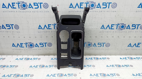 Center console trim with cup holders Ford Fusion mk5 17-20 scratches, chrome defect