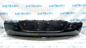 Rear bare lower bumper Chevrolet Volt 16 - for parking sensors, black gloss, dented, varnish peeled off