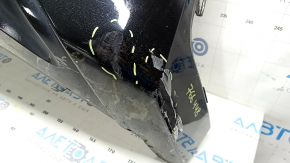 Rear bare lower bumper Chevrolet Volt 16 - for parking sensors, black gloss, dented, varnish peeled off
