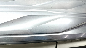 Lower grille of the front bumper Chevrolet Volt 16 - for parking sensors, chrome, sand, bumps, cracks, breaks, broken mount