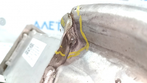 The fang of the lower reinforcement of the front bumper left Toyota Sienna 21-25 is crushed, torn