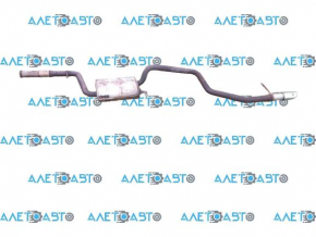 Muffler rear part barrel VW Passat b7 12-15 USA diesel, rusty
