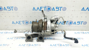 Turbocharger complete with manifold BMW X5 G05 19-23 3.0T, with tubes, 34k