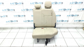 Rear row of seats left 3rd row Toyota Sienna 23-24 beige leather, dry-cleanable, dent