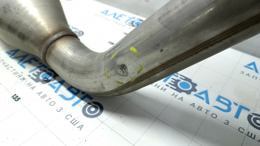 Exhaust line middle part with barrel Toyota Sienna 21-24 is crushed