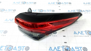 Light outer wing right Toyota Highlander 20-25 LED, no bulbs, broken glass, cracked housing