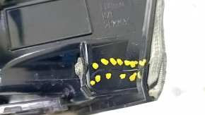 Light outer wing right Toyota Highlander 20-25 LED, no bulbs, broken glass, cracked housing