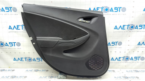 Door trim card rear left Chevrolet Volt 16- black, armrest rubber black, scratches