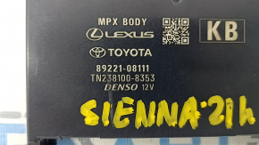 MPX Body Computer Control Module Toyota Sienna 21-25
