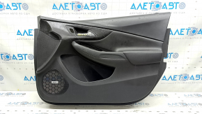 Door trim card front right Chevrolet Volt 16- black, with black insert leather, BOSE, bumps, scratches