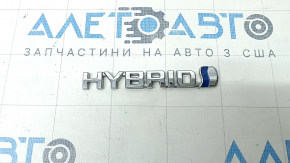 Emblem inscription HYBRID trunk door Toyota Sienna 21-25