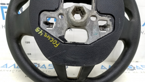 Naked steering wheel Ford Focus mk3 15-18 rest, black rubber, scuffs, scratches, needs cleaning