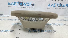 Naked steering wheel Nissan Rogue 14-16 rubber beige, scuffed, needs cleaning