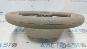 Naked steering wheel Nissan Rogue 14-16 beige rubber