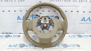 Naked steering wheel Nissan Altima 13-15 beige rubber, scratches, worn, needs cleaning