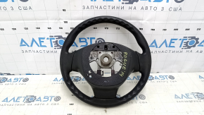 Bare steering wheel Nissan Rogue 14-16 rubber black, broken fasteners, needs cleaning