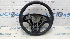 Naked steering wheel Nissan Rogue 14-16 rubber black, scratches, broken mount