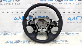 Naked steering wheel Nissan Pathfinder 13-16 rubber, black, for cleaning
