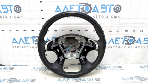 Naked steering wheel Nissan Pathfinder 13-16 leather black, scuffs, bumps