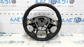 Naked steering wheel Nissan Pathfinder 13-17 leather black, heated, for dry cleaning, scratches