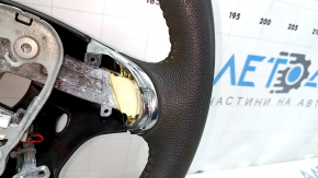Naked steering wheel Nissan Pathfinder 13-17 leather black, heated, for dry cleaning, scratches